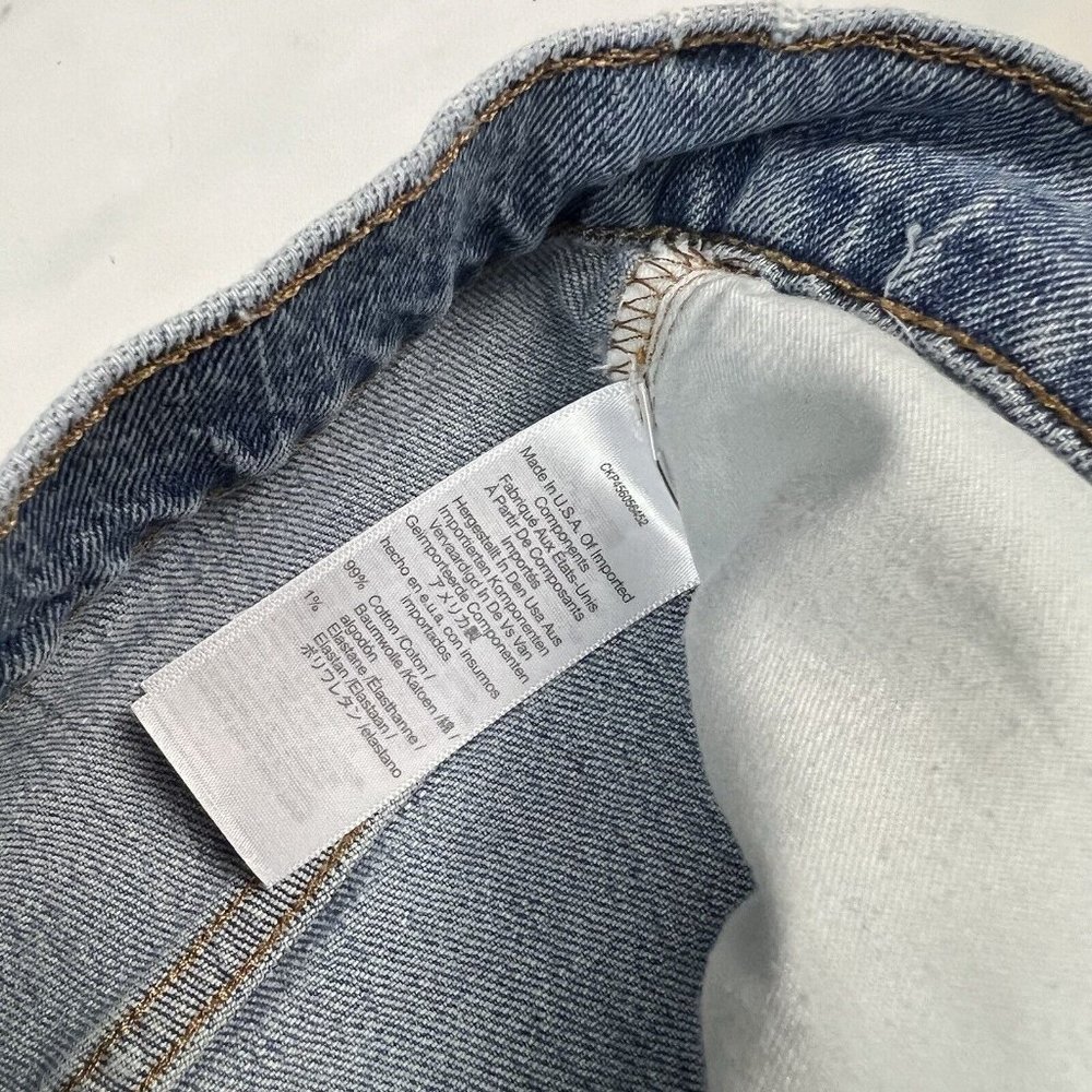 Madewell The Petite Perfect Vintage Jeans Size 25P Petite Ainsworth Frayed *FLAW - Picture 9 of 15